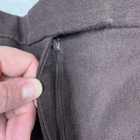 Women's J. CREW | Brown Ryder Ankle Pants/Trousers- Size 12 - Picture 7 of 11